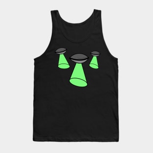 Three UFOs beaming around Tank Top